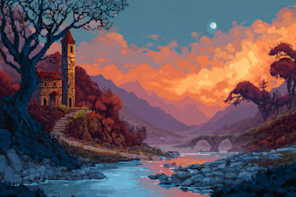 do professional pixel art animation of your choice