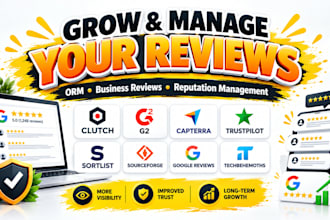 manage ORM reputation across g2 clutch sortlist designrush goodfirms capterra