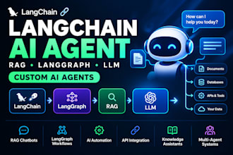 build langchain ai agents and rag chatbots with langgraph