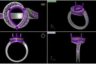 create professional 3d jewellery designs