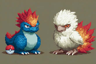 do pixel art in pokemon style