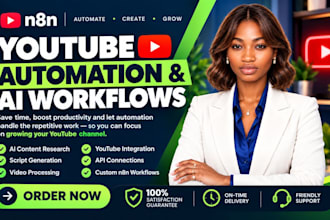 build n8n youtube automation and ai video workflows