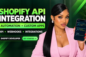 do shopify API integration, automation and custom app development