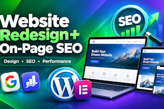 redesign wordpress website and optimize on page SEO