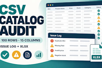 audit your product catalog CSV