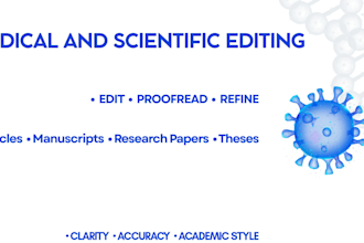 proofread and paraphrase your medical thesis or manuscript