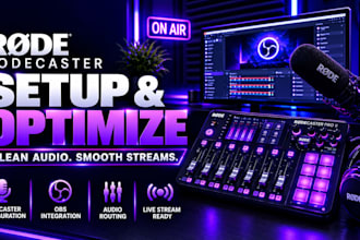 optimize rodecaster for clean obs streaming audio