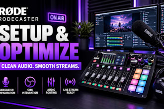 optimize rodecaster for clean obs streaming audio