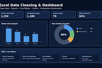 excel data cleaning formatting and dashboard