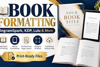 do ingramspark book formatting, paperback formatting and ingramspark publishing