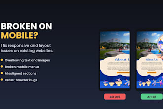 fix responsive and layout issues on your website