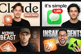 design premium youtube thumbnails for you