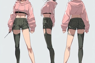 draw character sheet or reference sheet for your character