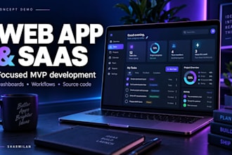 build a web app mvp or saas dashboard for your business