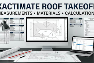 xactimate roof measurement material takeoff calculation