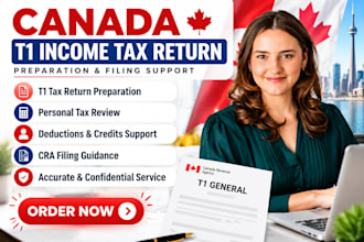 prepare your canada t1 income tax return and personal tax filing