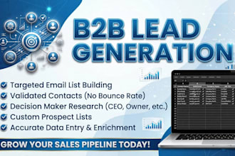 do b2b lead generation, targeted email list and web research