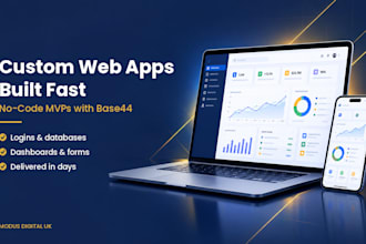 build your custom web app or mvp with base44 no code
