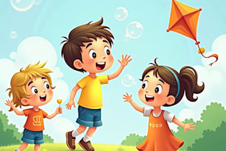 draw children book illustration and picture book illustrator