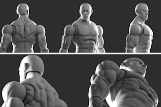 do custom 3d toy model, figurines, 3d animation, game vfx,bjd and poseable model