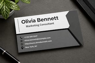 design a professional modern business card