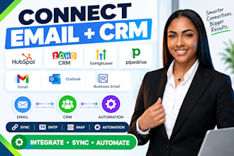 integrate business email platforms with hubspot zoho CRM gohighlevel pipedrive