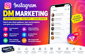 do instagram marketing and dms for gowth and sales