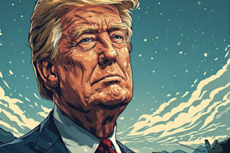 draw political cartoon and comic strip