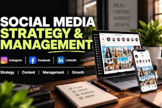 create a social media strategy and manage your social media