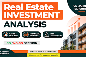 do real estate investment analysis and underwriting report