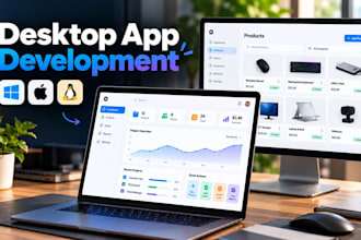 develop cross platform desktop apps for windows, macos