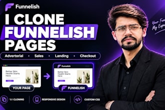 clone any funnelish advertorial and sales page
