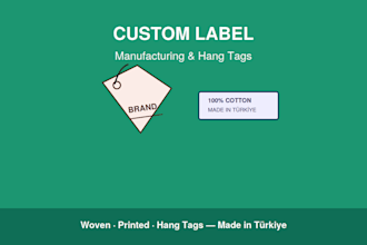 manufacture custom woven, printed labels and hang tags for your brand