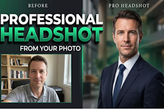 create a professional business headshot from your photo