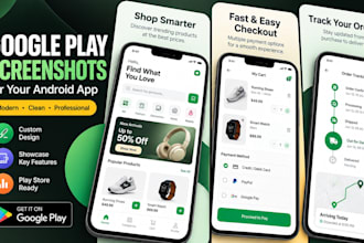 design google play store screenshots for your android app