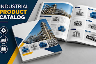 industrial product catalog, manufacturing brochure, technical catalog design