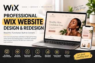 design or redesign a professional wix website, wix studio site or online store