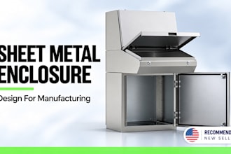 design sheet metal enclosure cad dxf fabrication drawings and dfm in solidworks