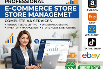 do ecommerce store management for amazon, etsy, walmart, tiktok shop