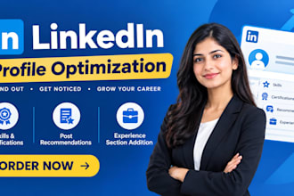 write and optimize linkedin profile for jobs and recruiters