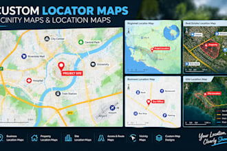 custom locator maps, travel maps and vicinity maps of any location