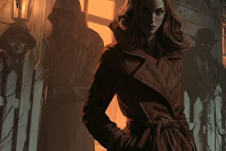 design professional mystery book cover for KDP and ebook