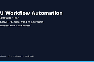 create US based ai workflow automation in make or n8n