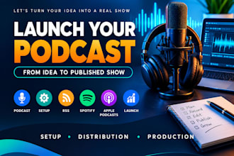 launch your podcast from scratch and publish it on major platforms