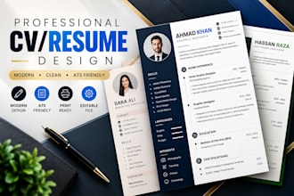 design a modern CV resume for your job search