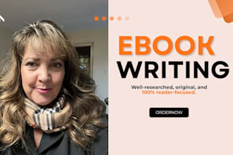 do ghostwriter, ebook writer, book writer and novel writer