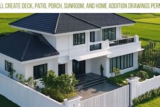 create deck, patio, porch, sunroom, and home addition drawings for permit