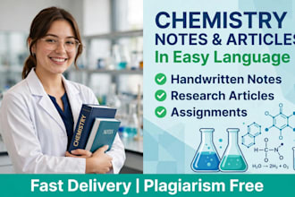 write chemistry notes articles and educational content in easy language