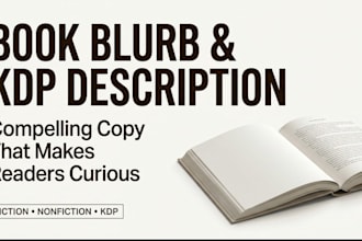 write a compelling book blurb and KDP book description