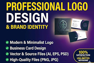do professional graphic design logo design and business card